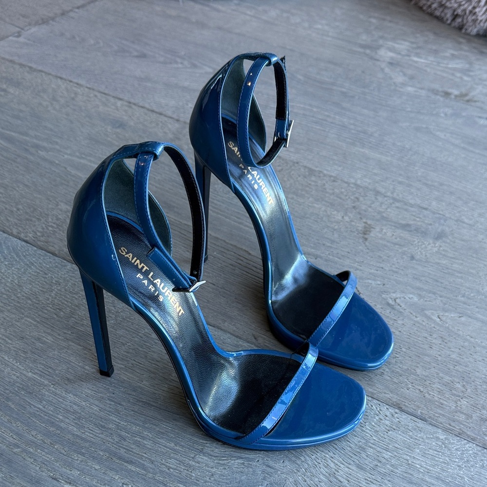 Saint Laurent Blue Heels, size 38